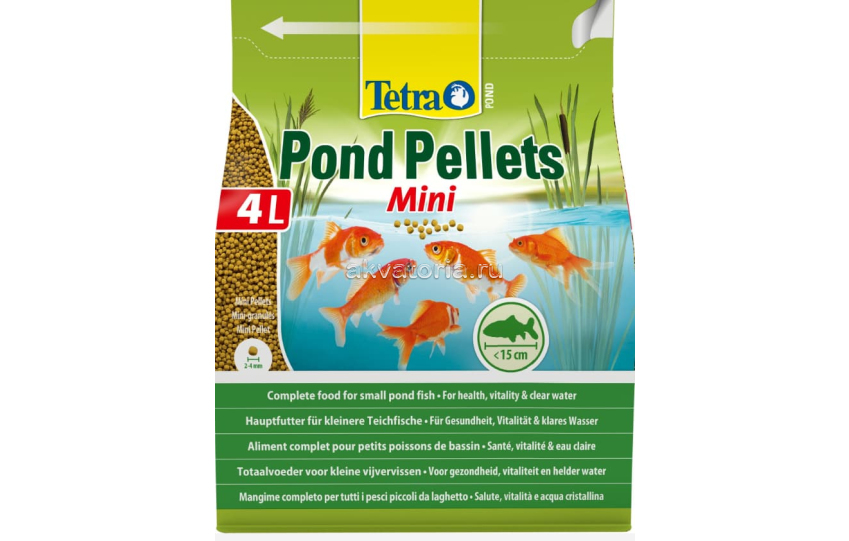 Корм для прудовых рыб Tetra Pond Pellets Mini, гранулы, 4 л