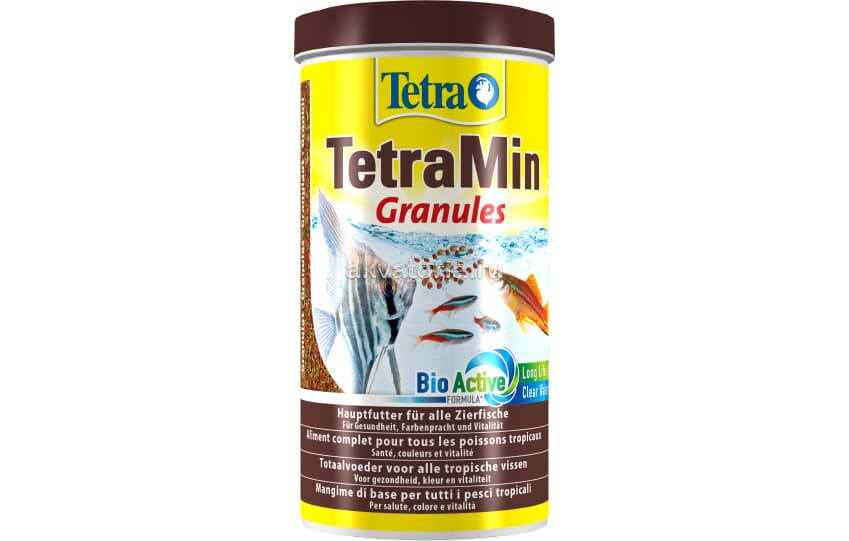 Корм Tetra Min, гранулы, для всех видов рыб, 1 л