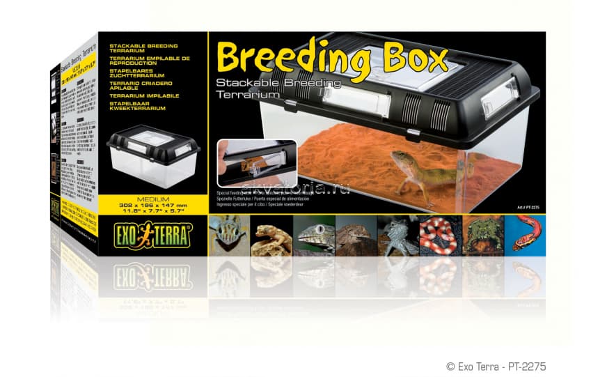 ExoTerra Breeding Box Medium в упаковке