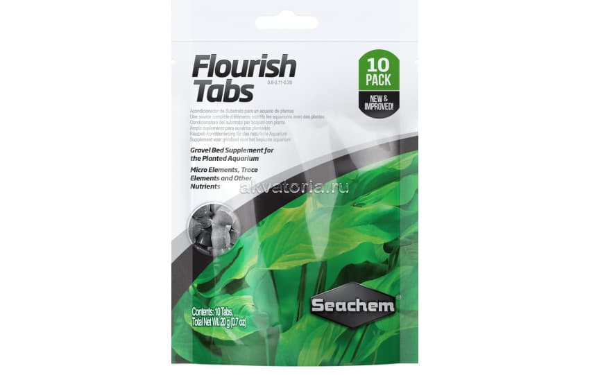 Таблетки для растений Seachem Flourish Tabs, 10 шт