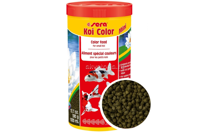 Корм для прудовых рыб Sera Koi Color Mini, гранулы, 1 л